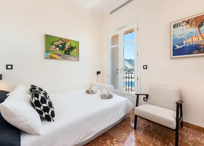 Apartment Maison Garavan - Somptueux 2 Pieces - Vue - Menton